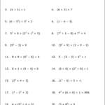 Practice The Order Of Operations With These Free Math Worksheets In