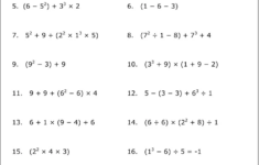 Practice The Order Of Operations With These Free Math Worksheets In