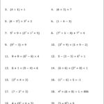 Practice The Order Of Operations With These Free Math Worksheets With