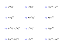 Pre Algebra Worksheets Monomials And Polynomials Worksheets Algebra