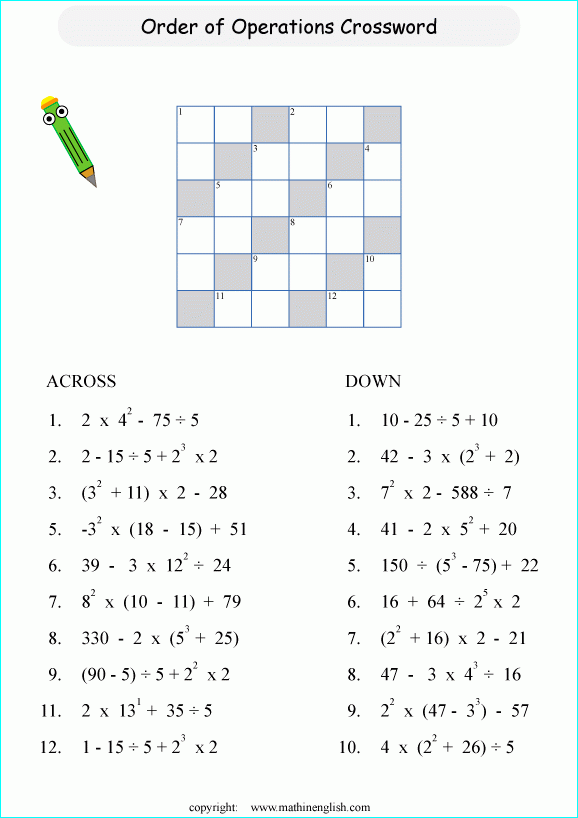Printable Math Logic And Number Puzzle For Kids To Boost Math Skills 
