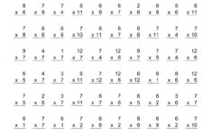 Printable Multiplication Sheets 100 Problems PrintableMultiplication