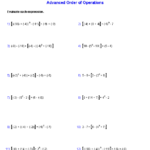Printables Order Of Operations Worksheets 7th Grade Tempojs Thousands