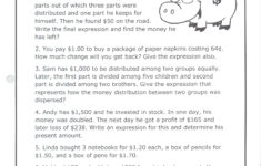 Problem Solving Order Of Operations Order Of Operations Word Problems