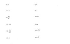 Real Numbers Practice Worksheet