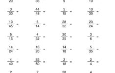 Reducing Fractions To Lowest Terms A