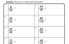 Reducing Fractions Worksheet Have Fun Teaching