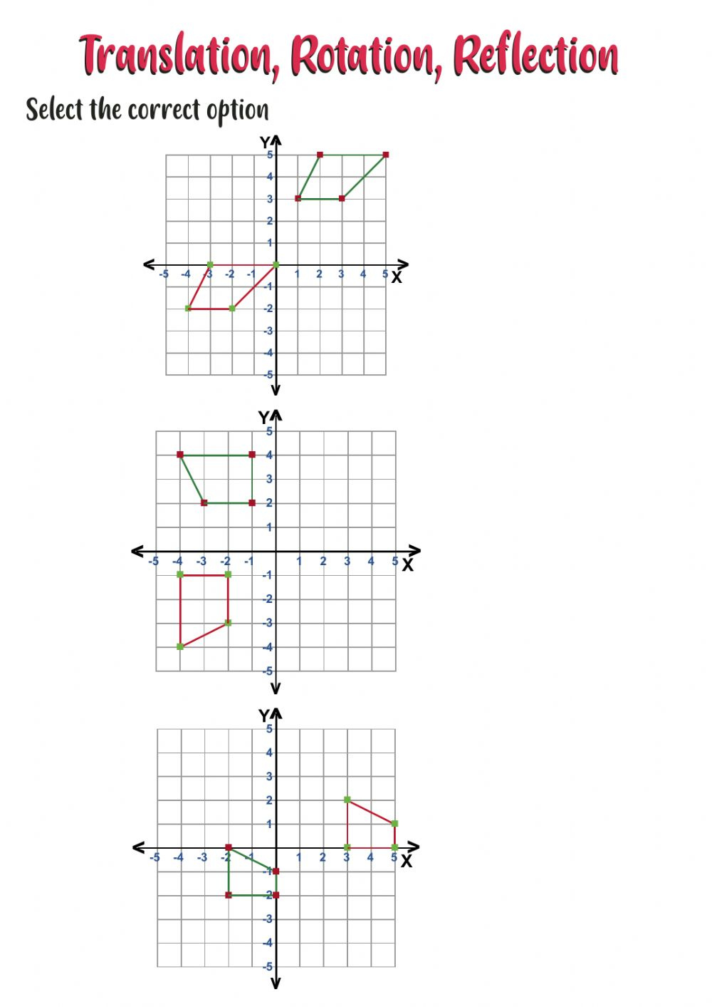 Rotations Geometry Worksheet Math Aids Translations Answers 