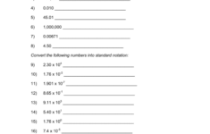 Scientific Notation Worksheet