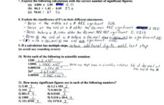 Scientific Notation Worksheet Answer Key Scientific Notation Worksheet