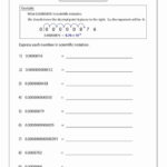 Scientific Notation Worksheet With Answers New Expressing Numbers In