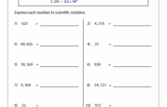 Scientific Notation Worksheets