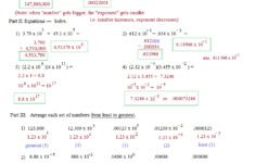 Scientific Notation Worksheets With Answer Key