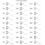 Simplifying Fractions Fractions Worksheets 4th Grade Math Worksheets