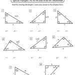 Special Triangles Worksheets Math Monks