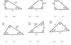 Special Triangles Worksheets Math Monks