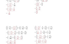 The Order Of Operations With Negative And Positive Fractions Four