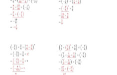 The Order Of Operations With Negative And Positive Fractions Four
