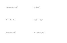 The Order Of Operations With Negative And Positive Integers Three