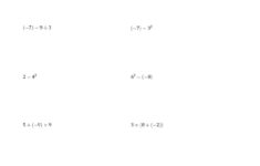 The Order Of Operations With Negative And Positive Integers Two Steps