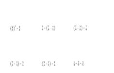 The Order Of Operations With Positive Fractions Two Steps H Math