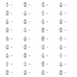 The Reducing Fractions To Lowest Terms A Math Worksheet From The