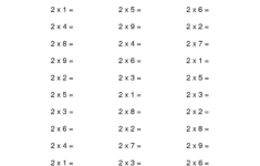 Time Table Drills Activity Shelter
