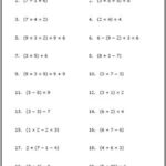 Use These Free Algebra Worksheets To Practice Your Order Of Operations