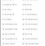Use These Free Algebra Worksheets To Practice Your Order Of Operations