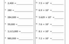 Want Practice Using Scientific Notation Scientific Notation