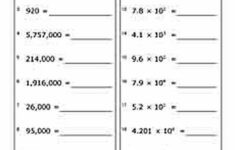 Want Practice Using Scientific Notation Scientific Notation
