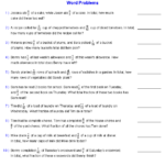 Word Problems Worksheets Dynamically Created Word Problems