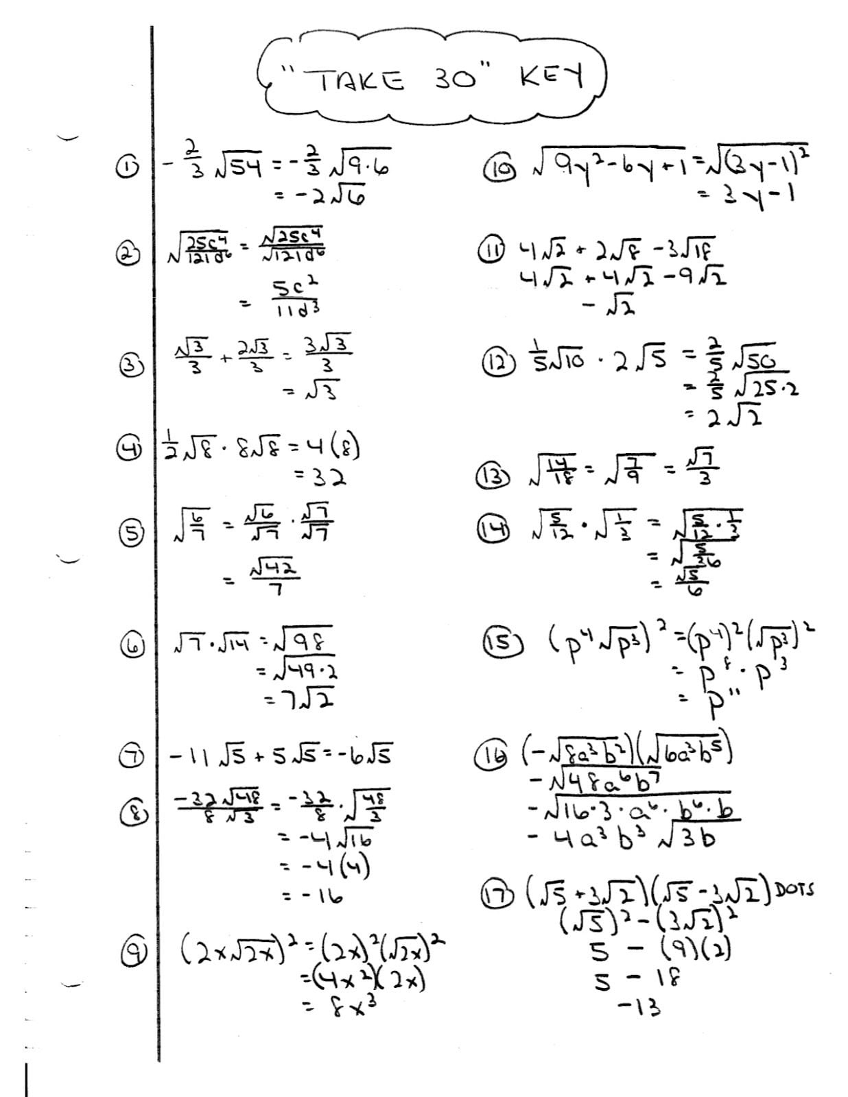 Worksheet Algebra Worksheets With Answer Key Pizzazz Math Db excel